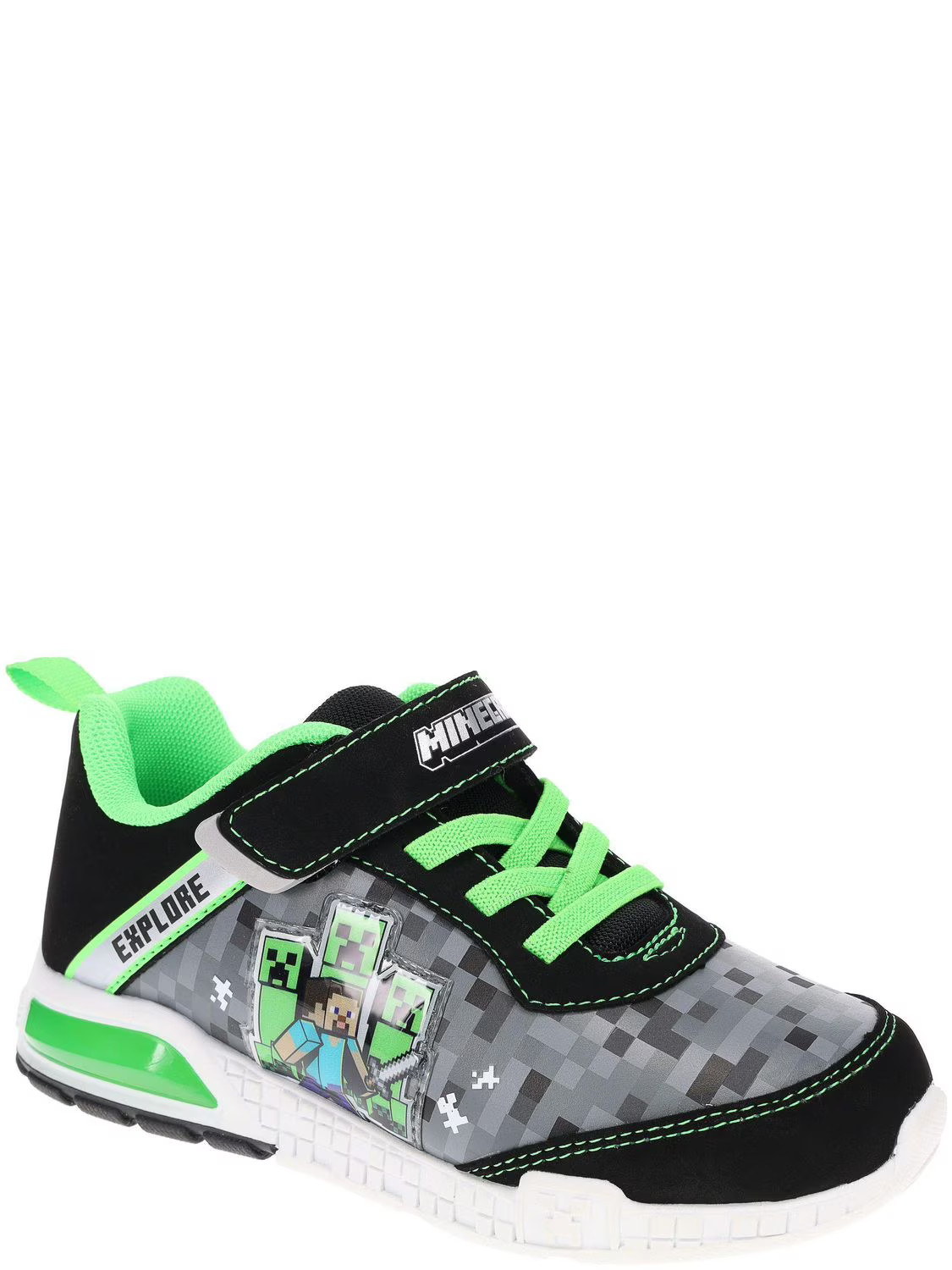 Minecraft Lighted Boys Athletic Shoes, Available in Sizes: 11-3 | Walmart (CA)