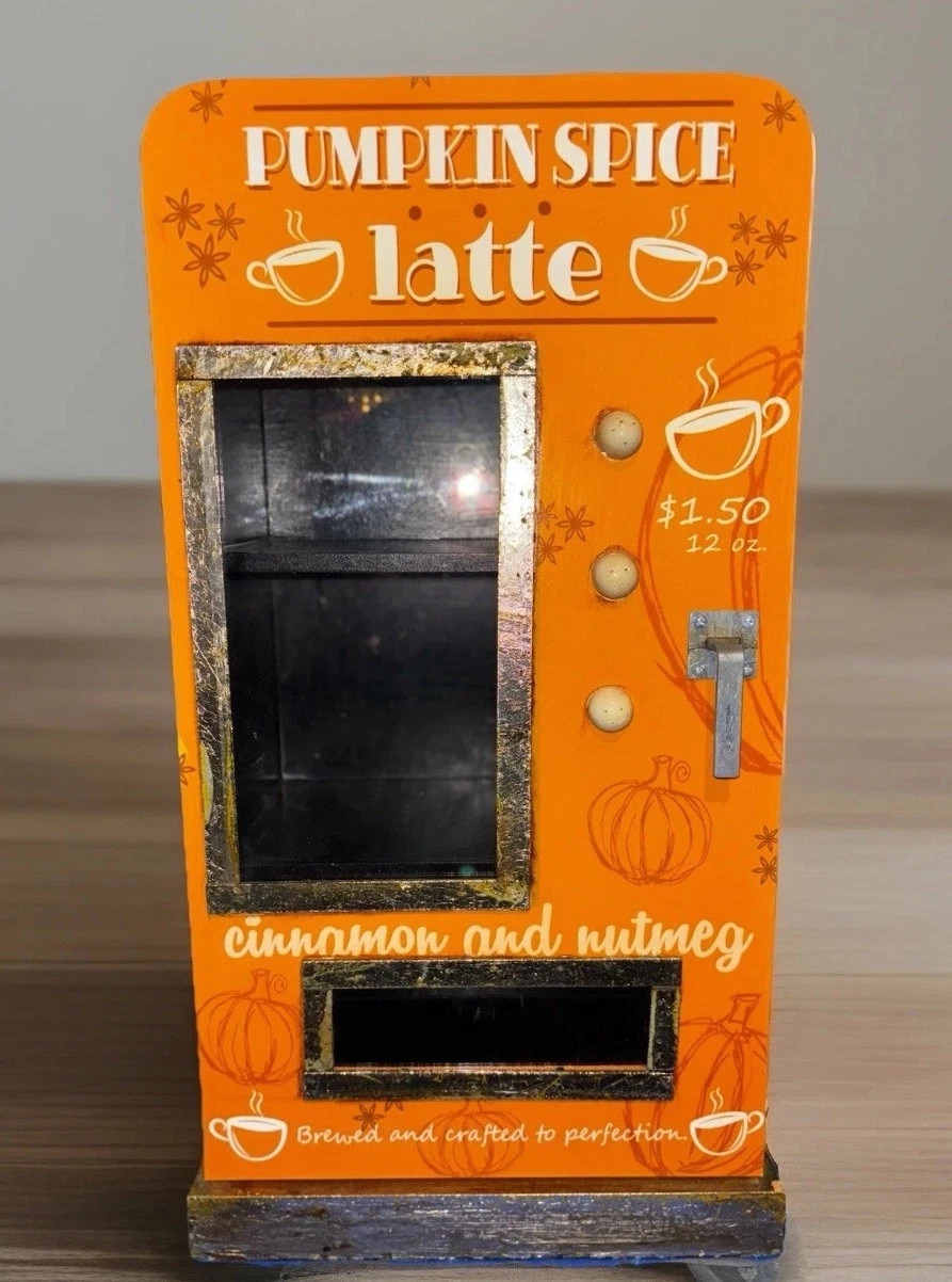 HTF Pumpkin Spice Latte Display Cabinet Vending Fall Vintage Homegoods Rae Dunn | eBay US