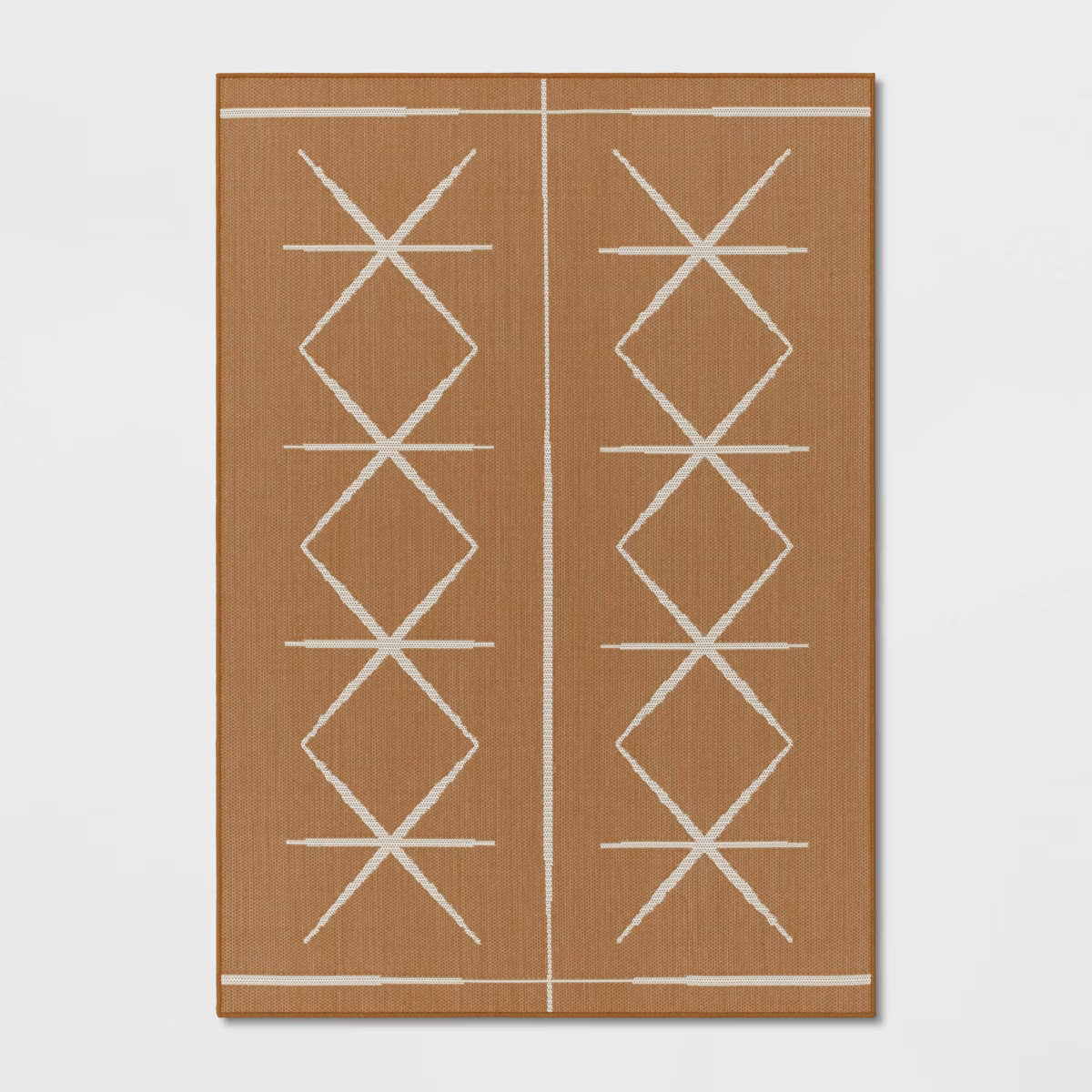 Modern Crisscross Rectangular Woven Indoor Outdoor Rug Black - Threshold™ | Target