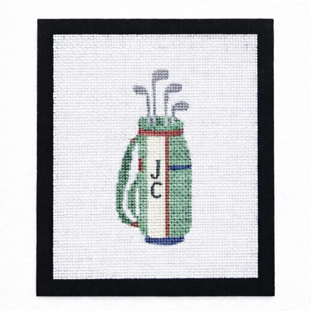 Custom Initial Golf Bag Masters Needlepoint Canvas | 13 Mesh Needlepoint | Modern Needlepoint Can... | Etsy (Global)