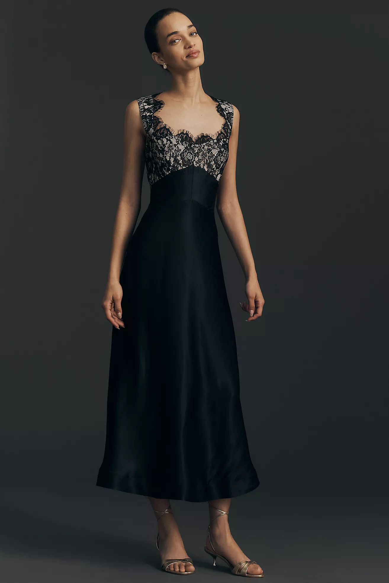 The Jocelyn Sleeveless Lace Midi Dress by Maeve | Anthropologie (US)