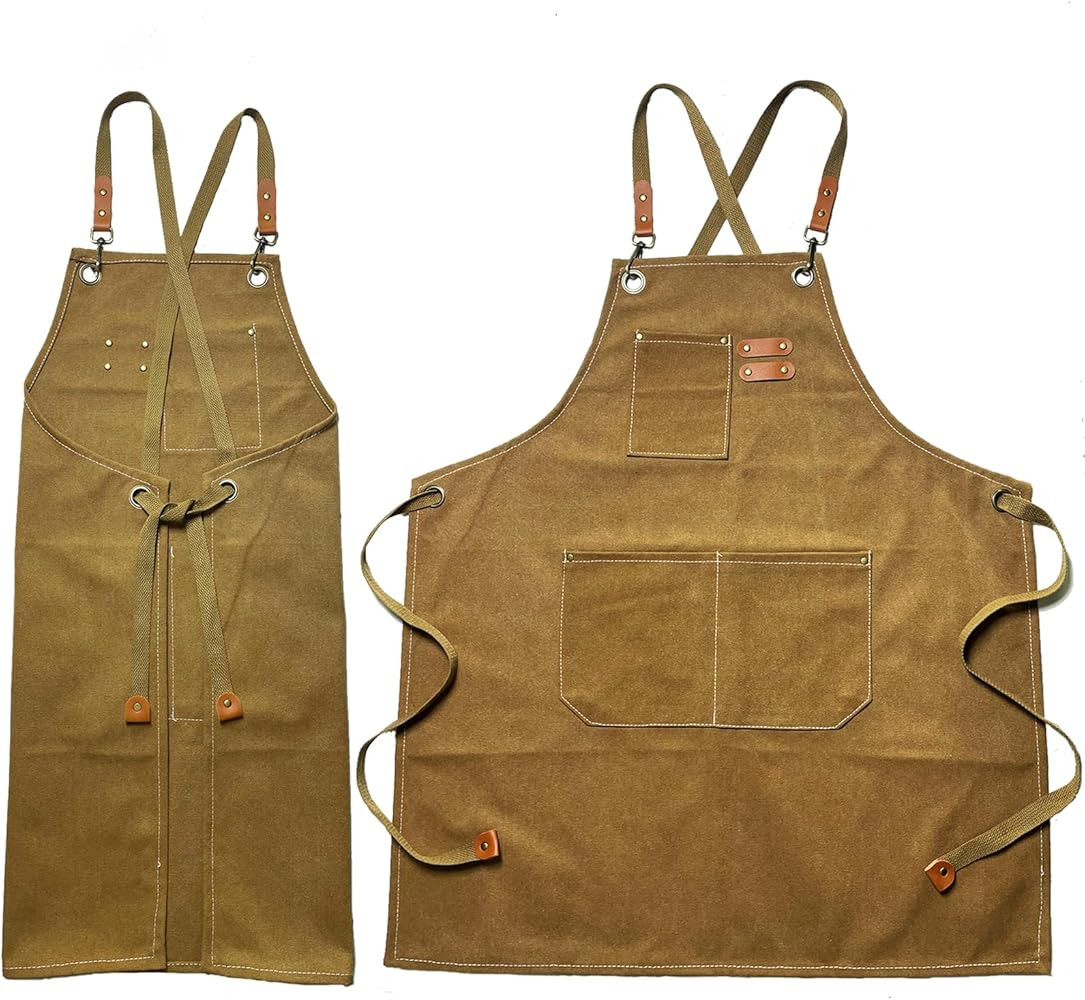 Kids Apron for Girls and Boys with 3 Pockets，Kids Aprons for Cooking Baking Painting Crafting A... | Amazon (US)