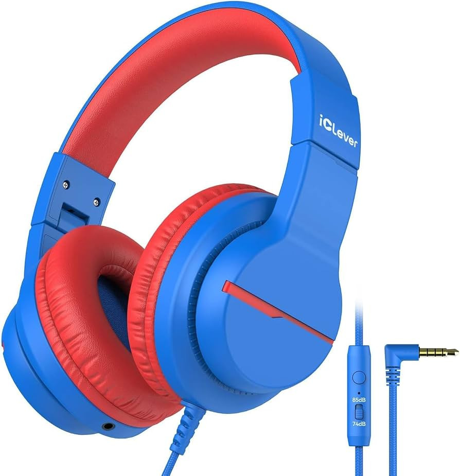 iClever HS19 Kids Headphones for School, Over-Ear for Toddler Boys Girls | Amazon (US)