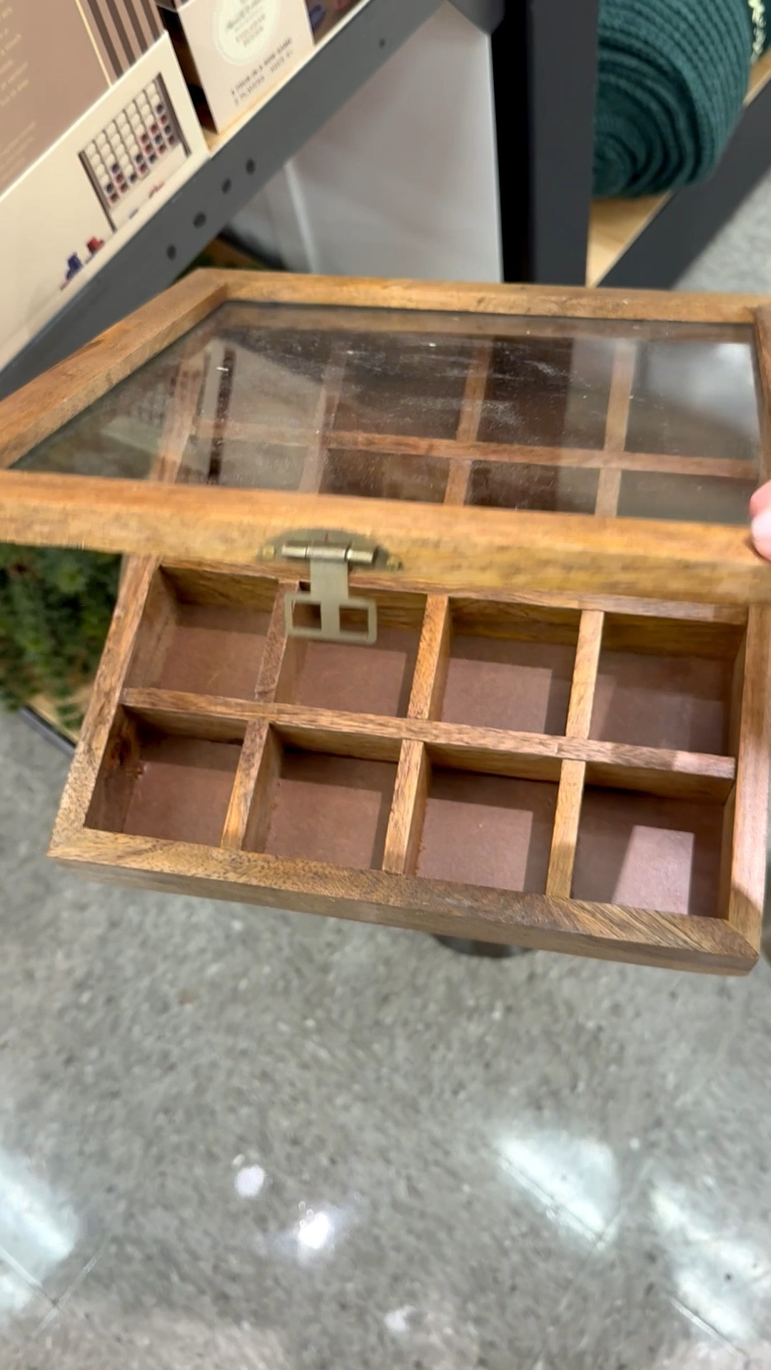 How sweet is this collectibles box? It’s got such a vintage vibe between the dark wood stain and metal hardware. It’s perfect for a coffee table, dresser, shelf, or entryway decor. 

And as a mosaic artist, I think it would be fun to keep some of your most-special mosaic materials that are just too memorable to use in your artwork. For mosaic tips, tutorials, inspiration, and so much more please visit my YouTube channel: YouTube.com/julieweilbacher. Follow @julieweilbacher on Instagram for all things mosaic art. 

#collectiblebox #collectiblesbox #woodbox #target #sectionedwoodbox #mosaic #coffeetabledecor #coffeetablebox #vintagebox #darkwoodbox #wooddisplaycase #woodcurio #woodcuriobox

#LTKHome #LTKGiftGuide #LTKFindsUnder50