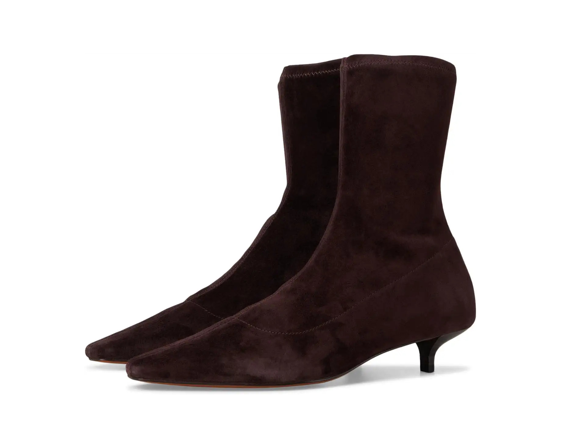 Women's Madewell Ciel Kitten Heel Glove Bootie - Suede | Zappos
