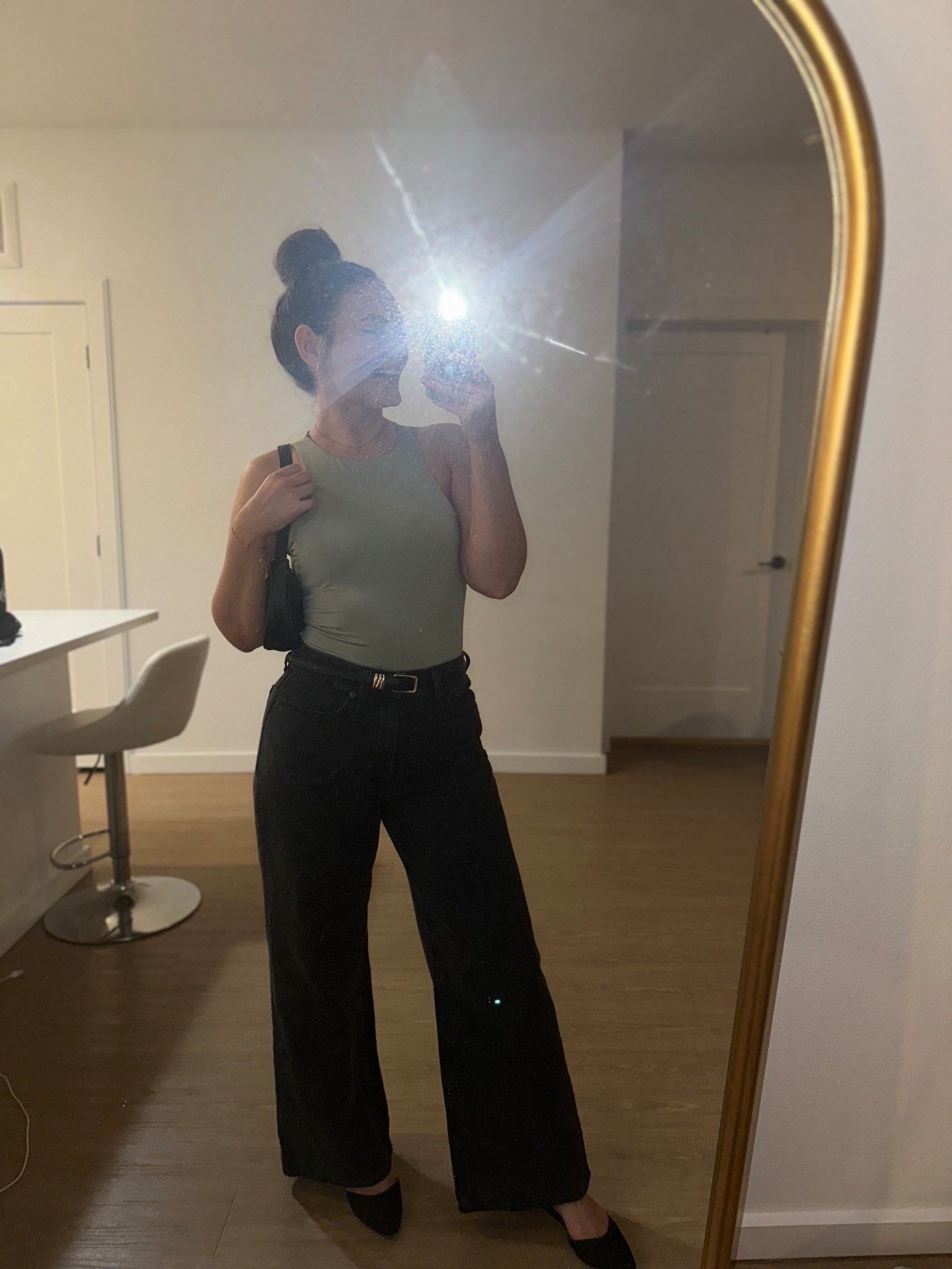 A in bodysuit
6 in jeans