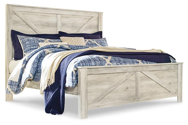 Bellaby King Crossbuck Panel Bed | Ashley Homestore