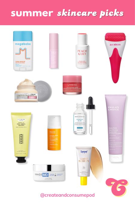 In my latest podcast episode, I’m sharing my summer beauty favorites. These are the best summer skincare products from sunscreen to ice rollers and eye cream  

You can listen to episode 4 of Create & Consume podcast on Apple, Spotify or Amazon now. 

#LTKBeauty #LTKFindsUnder50