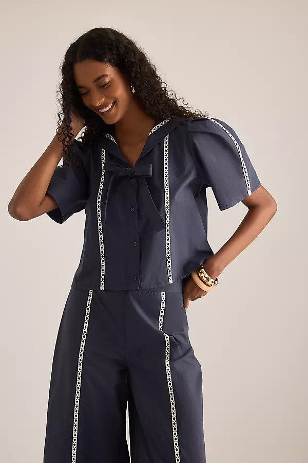 The Tiny Big Sister Sailor Neck Blouse | Anthropologie (UK)