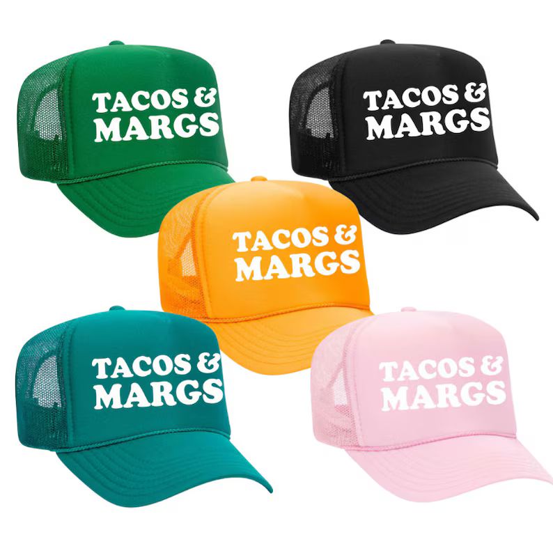 TACOS & MARGS Trucker Hat multiple Colors - Etsy | Etsy (US)