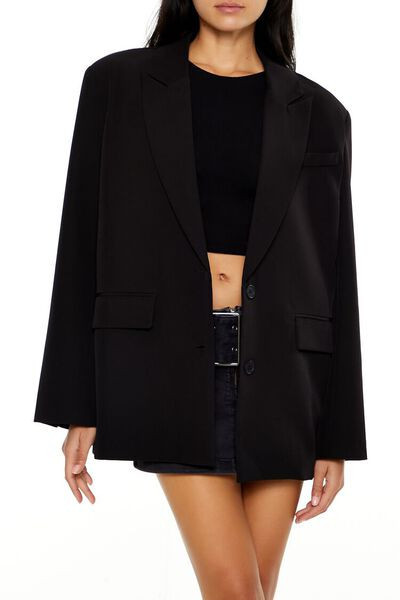 Boxy Peak Lapel Blazer | Forever 21
