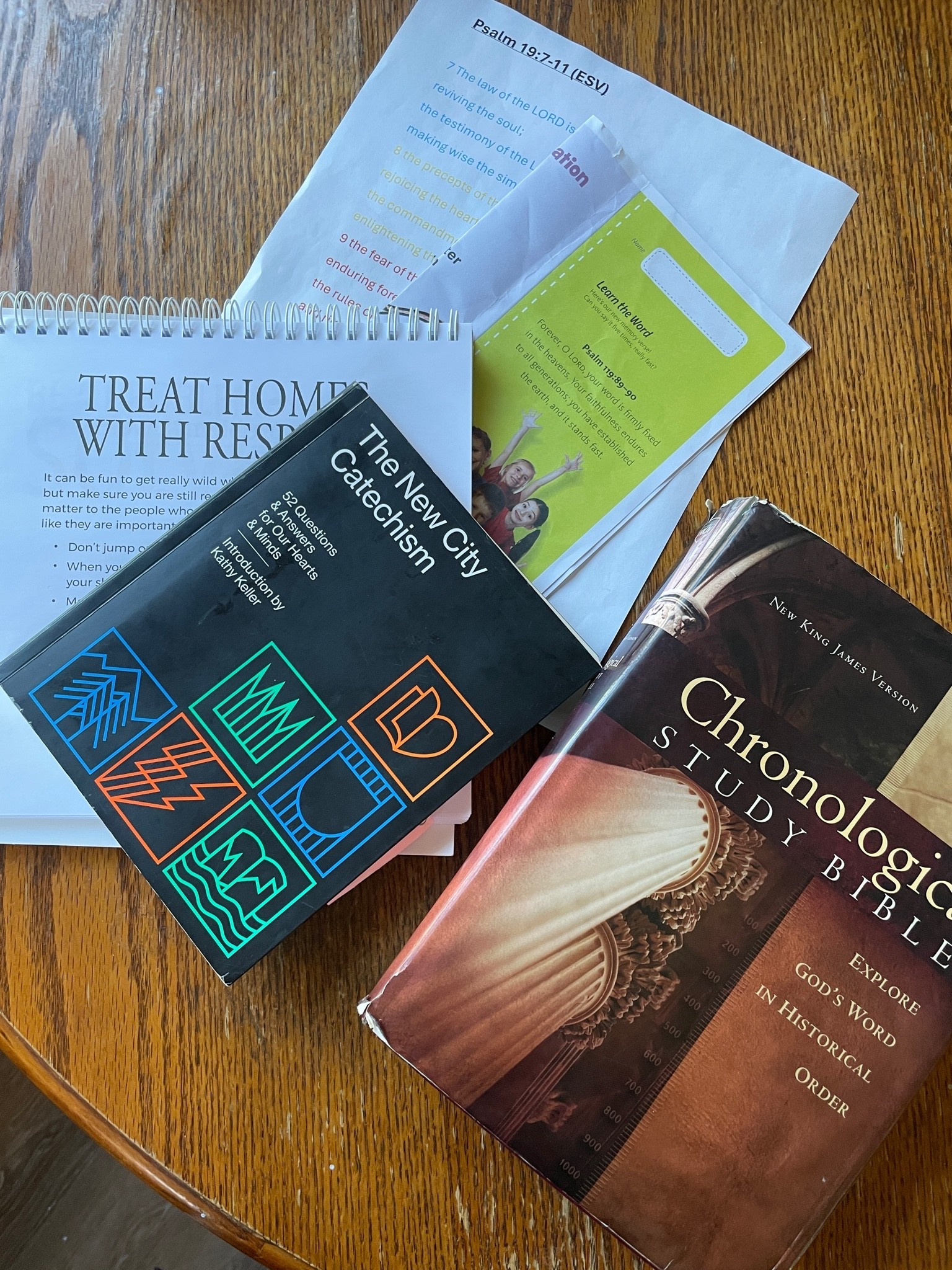 Family Bible time + manners
