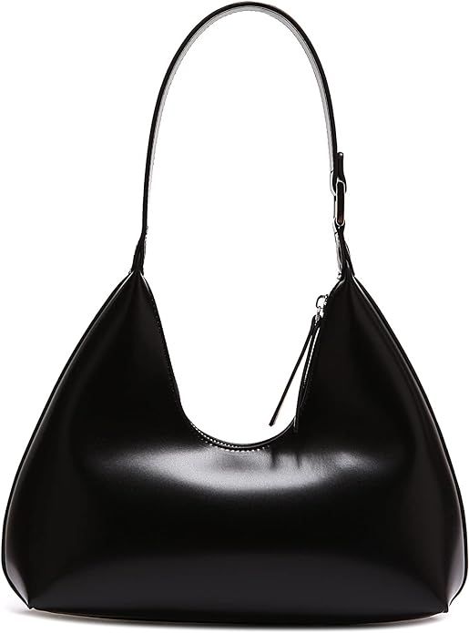 NahiAoo Shoulder Bag for Women Small Black Shoulder Purse Hobo Bag Trendy Purse 2023 Crescent Bag | Amazon (US)