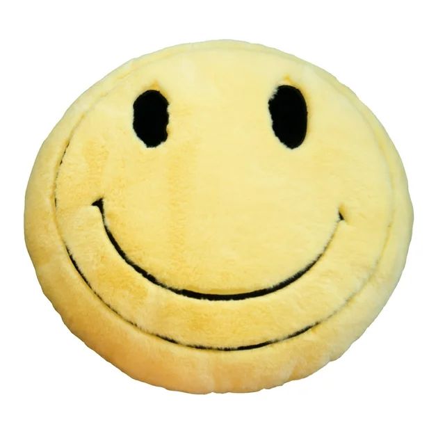 Urban Shop 18" Smiley Decorative Pillow | Walmart (US)