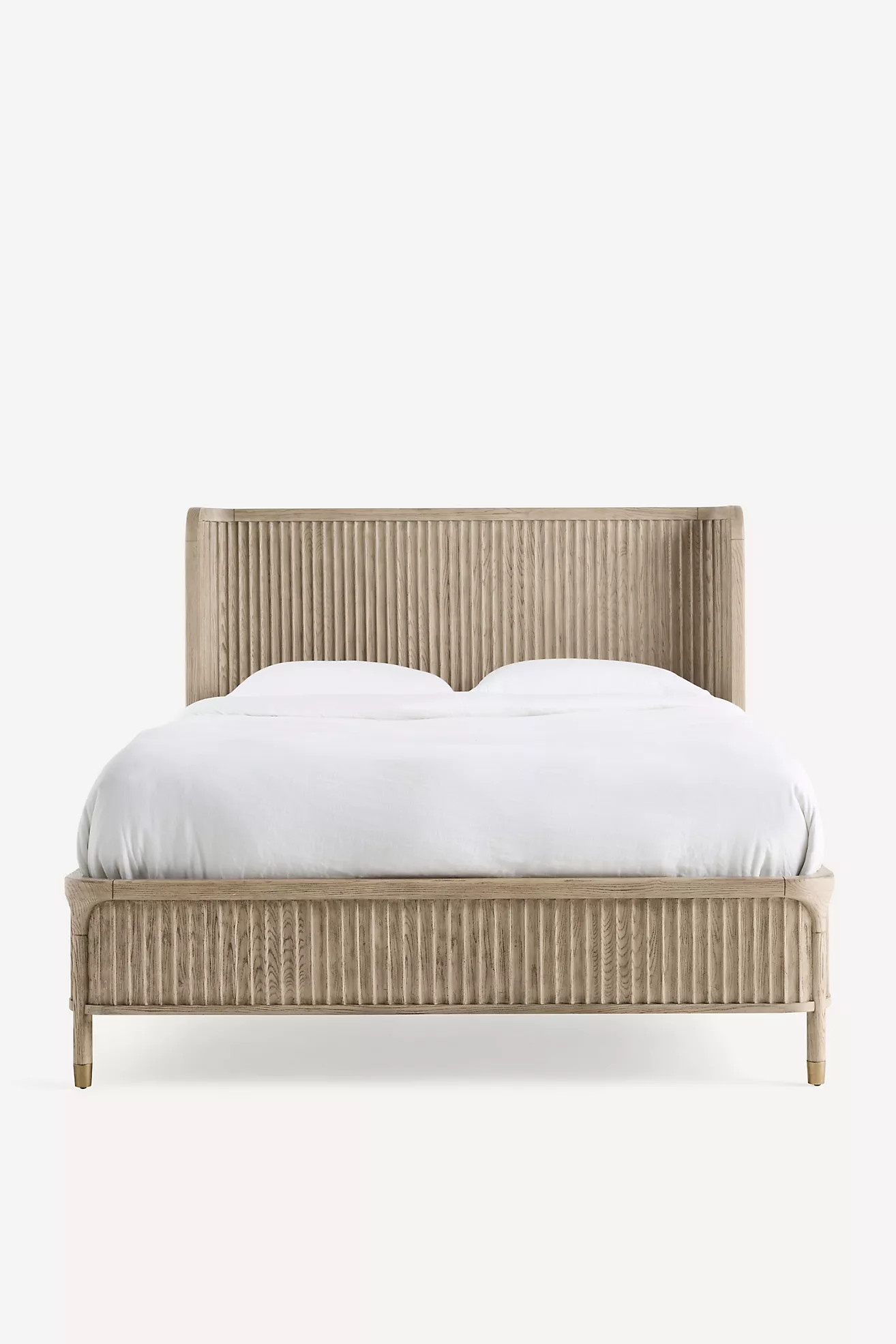 The Isla Fluted-Wood Bed | Anthropologie (US)