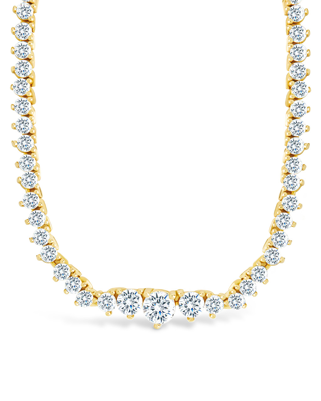 Tatum Adjustable CZ Tennis Necklace | Sterling Forever