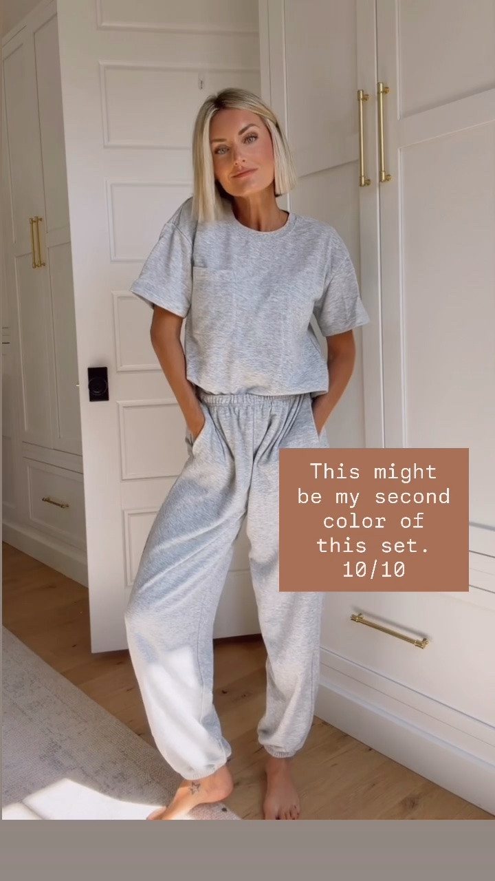 I have this matching set in pink as well that I have on repeat, so had to grab another color! On sale now! Perfect for lounging and travel. Both pieces in S

Loverly grey, Target sweat set, lounge outfits women, casual everyday outfit, airport outfit inspo, loungewear

#LTKSeasonal #LTKSaleAlert