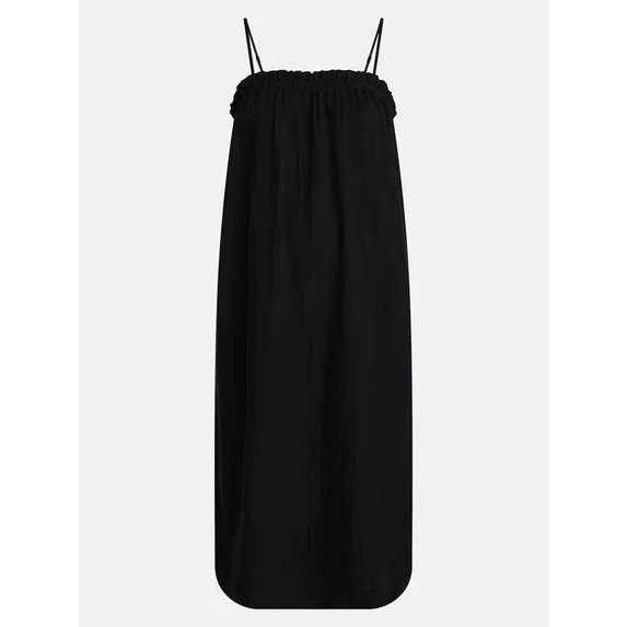 Time and Tru Women's Cotton Double Cloth Sleeveless Maxi Dress, Sizes XS-XXXL | Walmart (US)