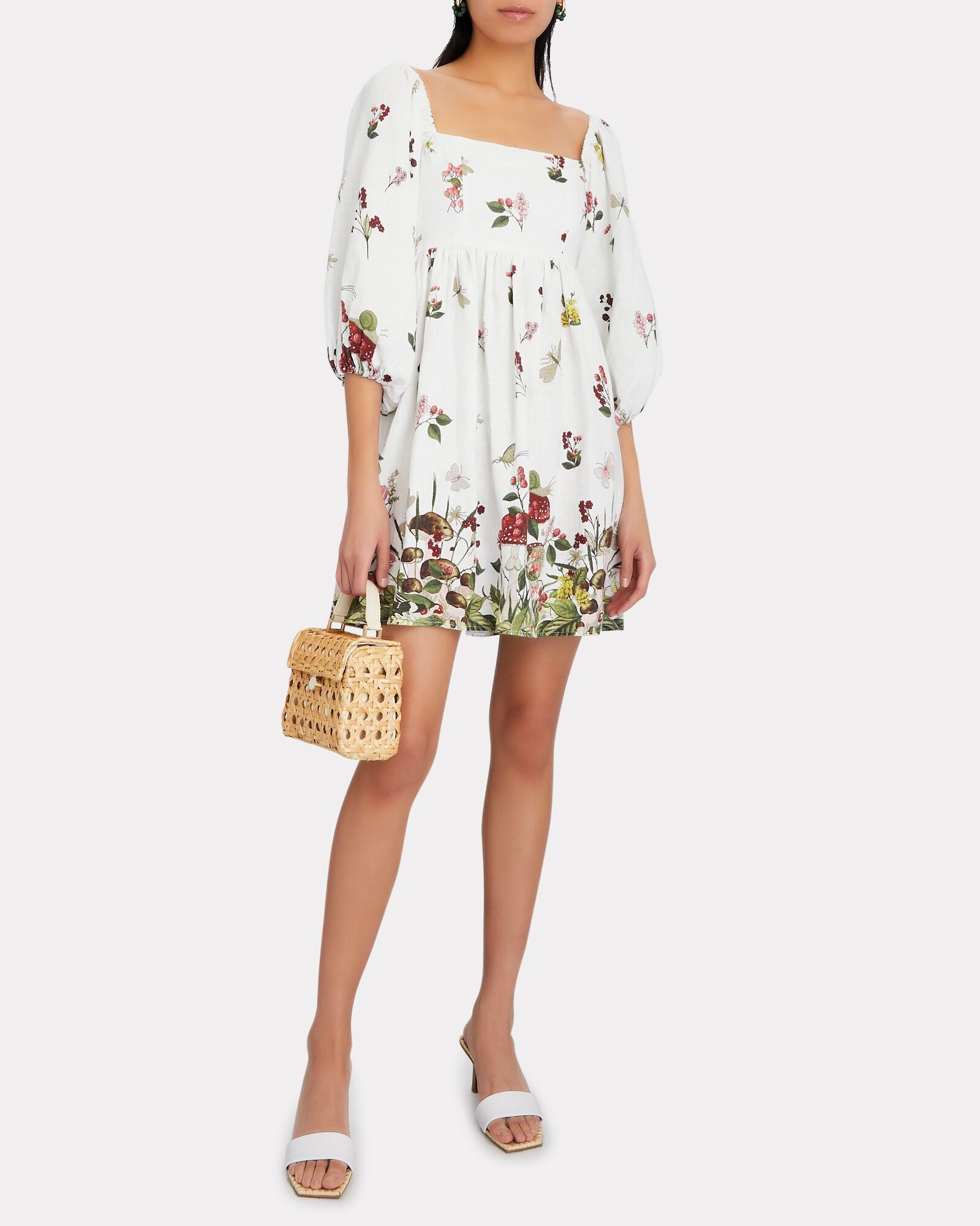 Carmen Puff Sleeve Mini Dress | INTERMIX