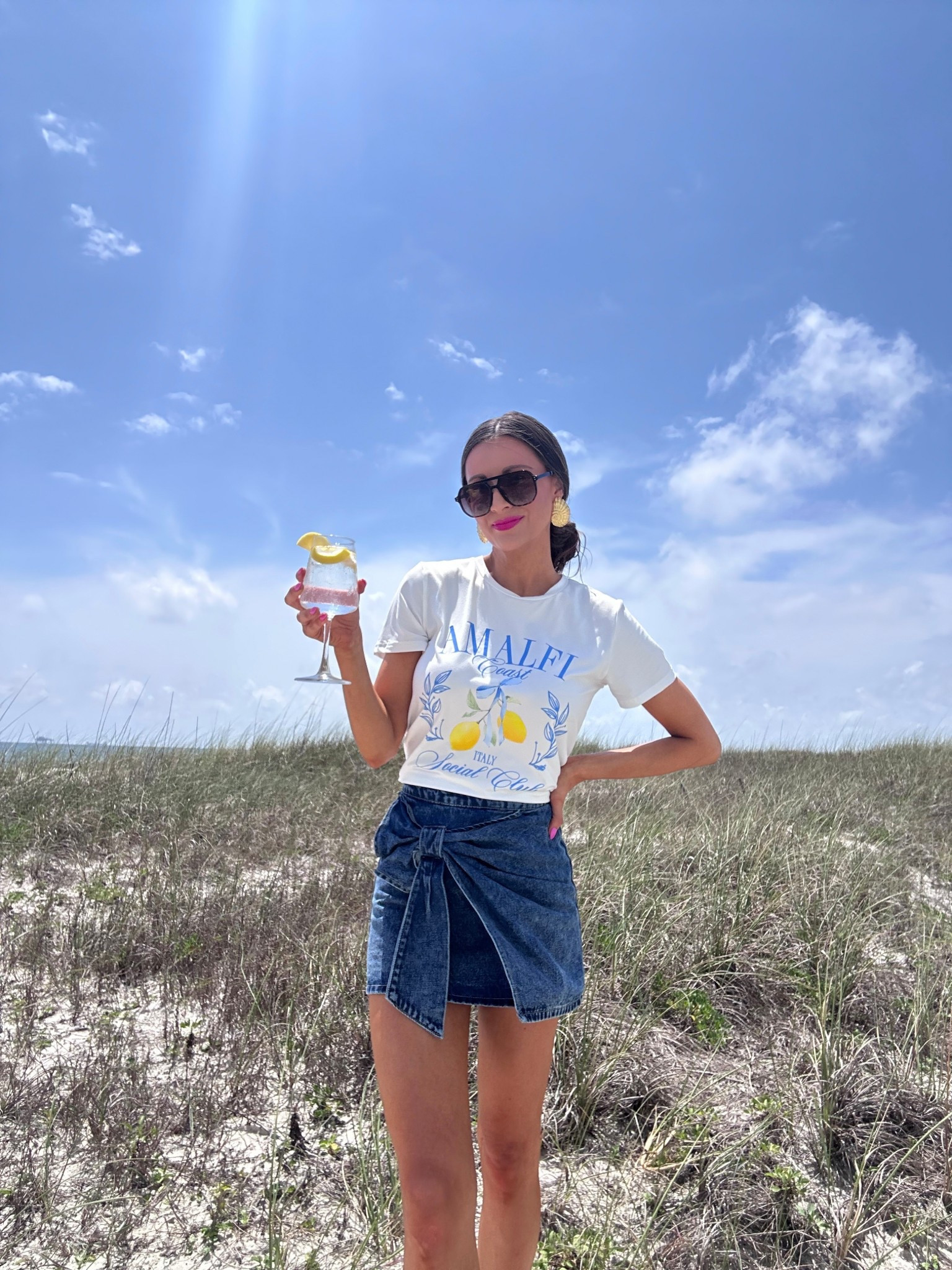 Love how soft and stretchy this T-shirt is and the quality of the denim skirt 💙🍋

#LTKSeasonal #LTKStyleTip #LTKFindsUnder50