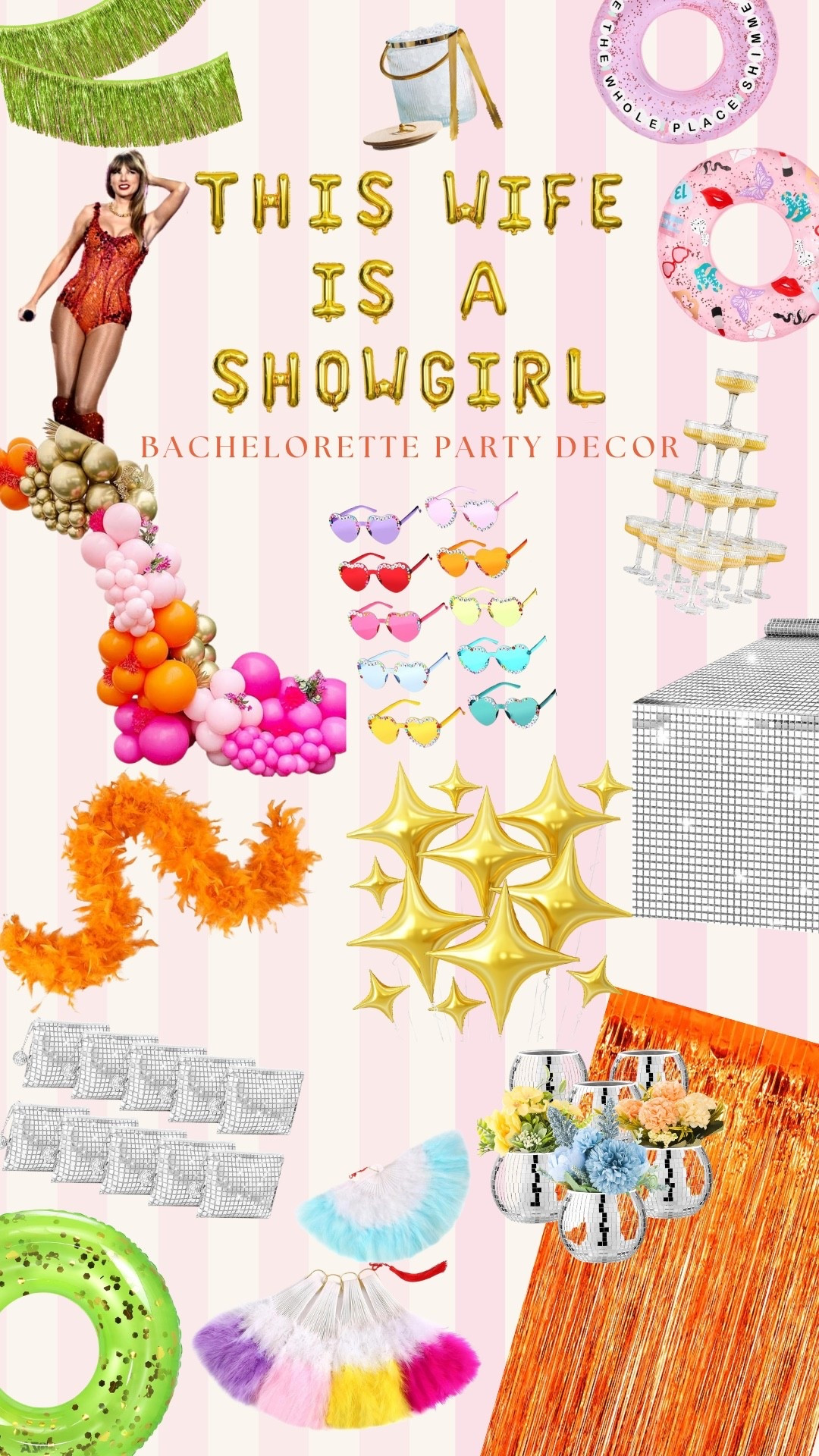 Taylor Swift Life of a Showgirl Bachelorette Party Theme Decor

#LTKWedding #LTKParties #LTKFindsUnder50