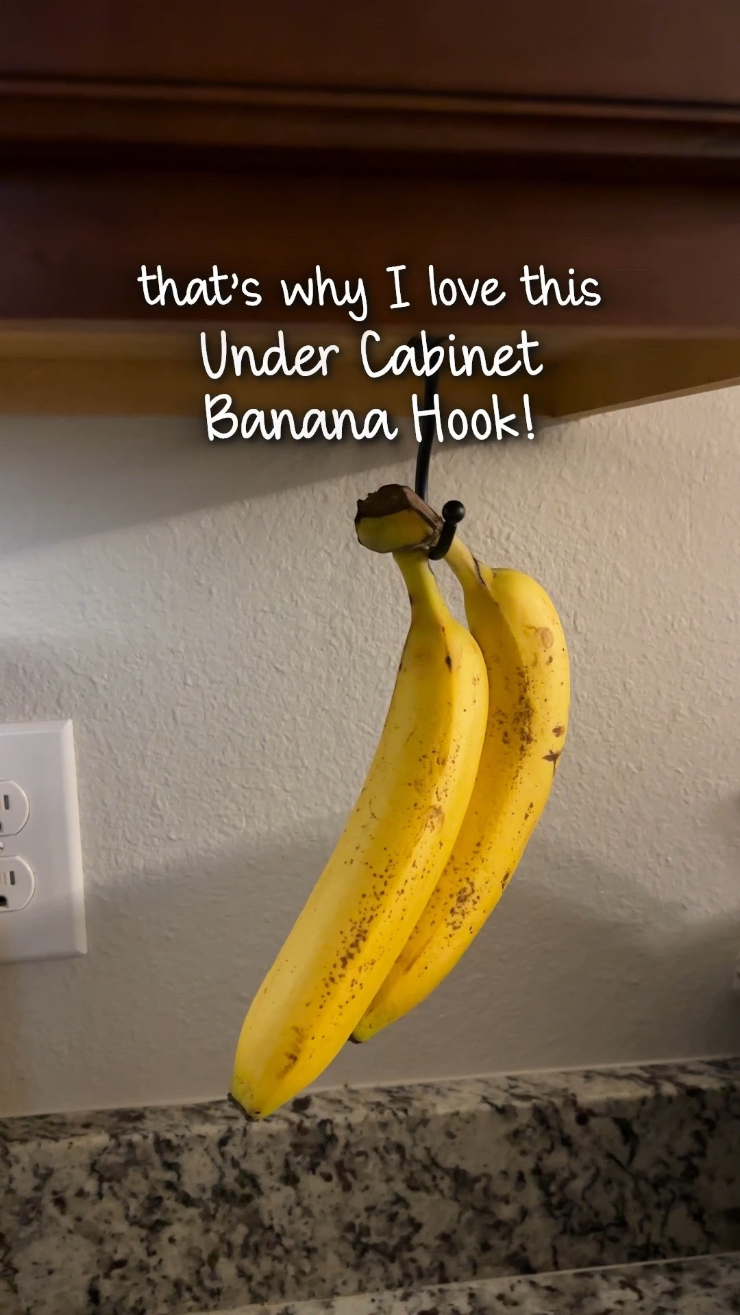 Love this banana hook that simply sticks under the cabinets. It works perfectly! It sticks firmly to the wall or under the cabinet and holds the bananas without slipping. I added a magnet to mine so that if stays out of sight when not in use.

#LTKHome #LTKfoodie