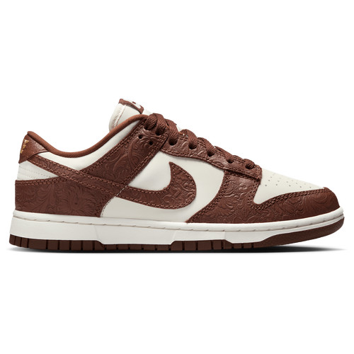 Nike Womens Nike Dunk Low - Womens Basketball Shoes Sail/Sail/Fauna Brown Size 11.5 | Champs Sports