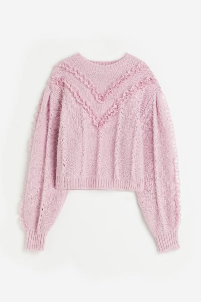 Lace-trimmed Sweater | H&M (US + CA)