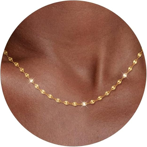 Carffordo Mothers Day Gifts 925 Sterling Silver Chain Necklace Link Chain Necklace for Women Simp... | Amazon (US)