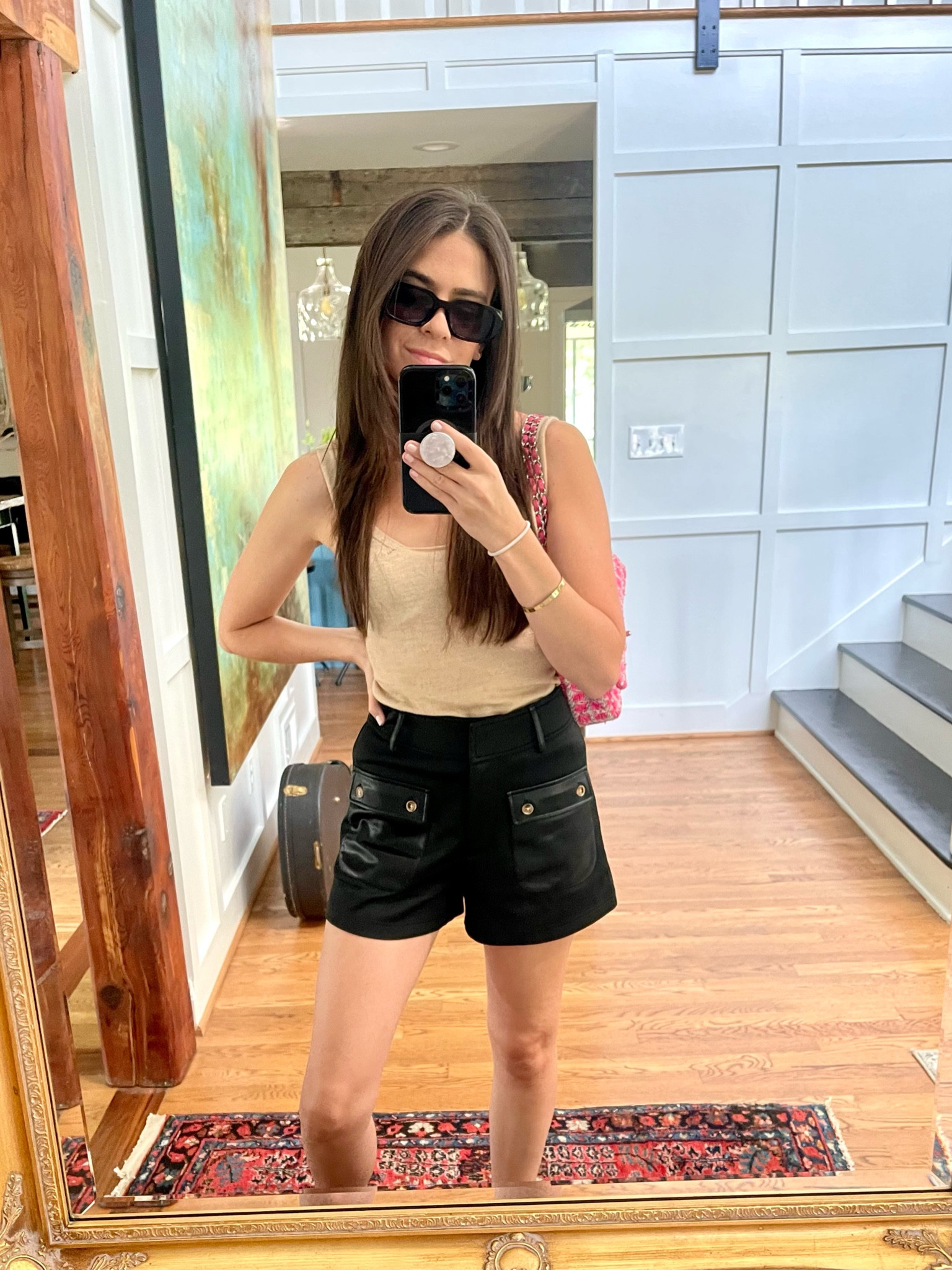 EllandEmm shorts and La Saison Sportive tank top 

chic summer outfit, chic style, summer style, black shorts, Prada sunglasses, knit tank, weekend outfit

#LTKstyletip #LTKFind #LTKunder100
