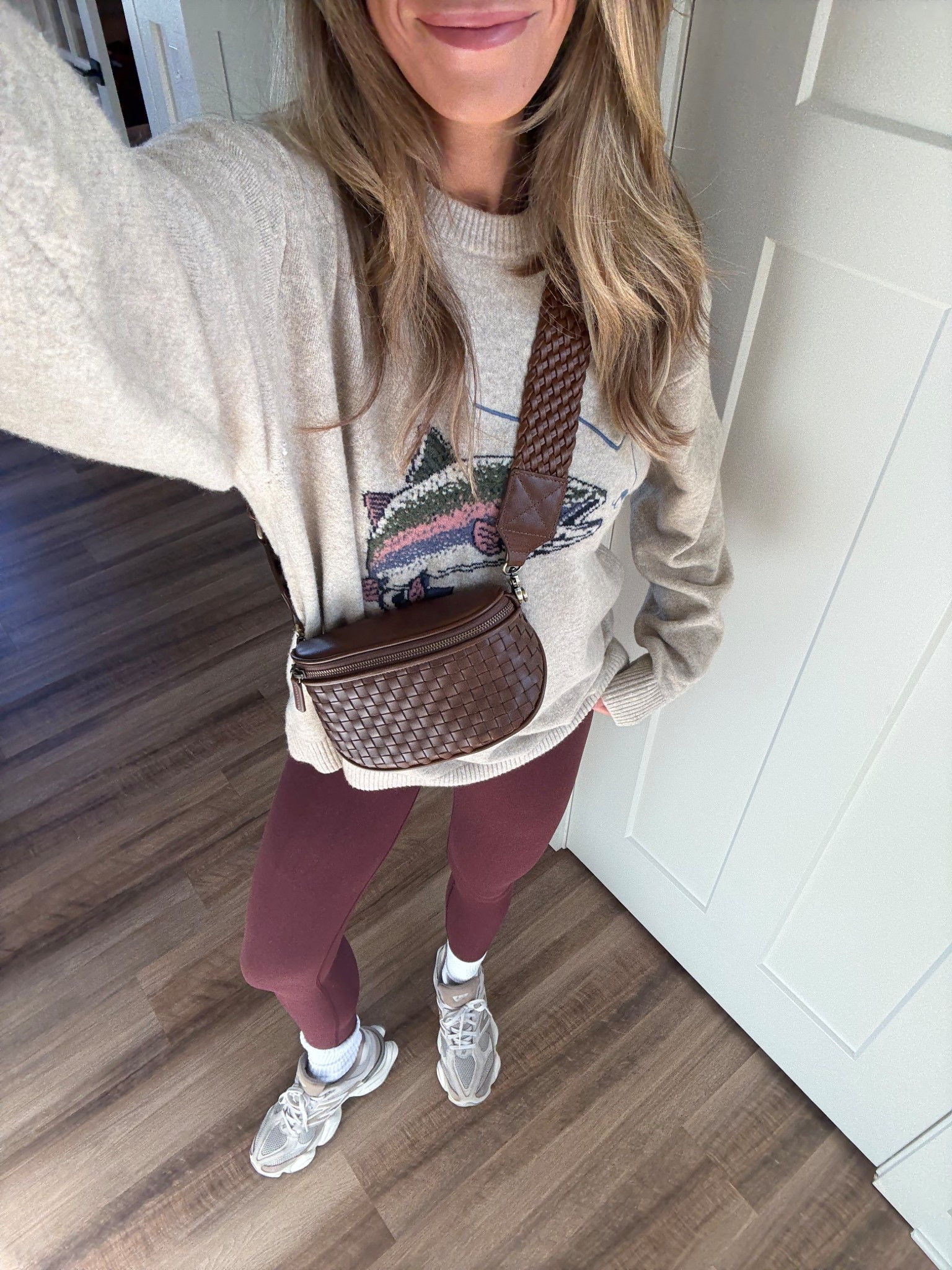 Saturday morning comfy fall outfit 
Small tall in leggings
Medium tall in sweater (runs oversized )

#LTKBump #LTKActive #LTKTall