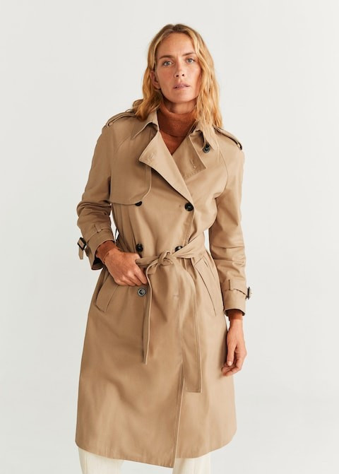 Classic cotton trench coat | MANGO (US)