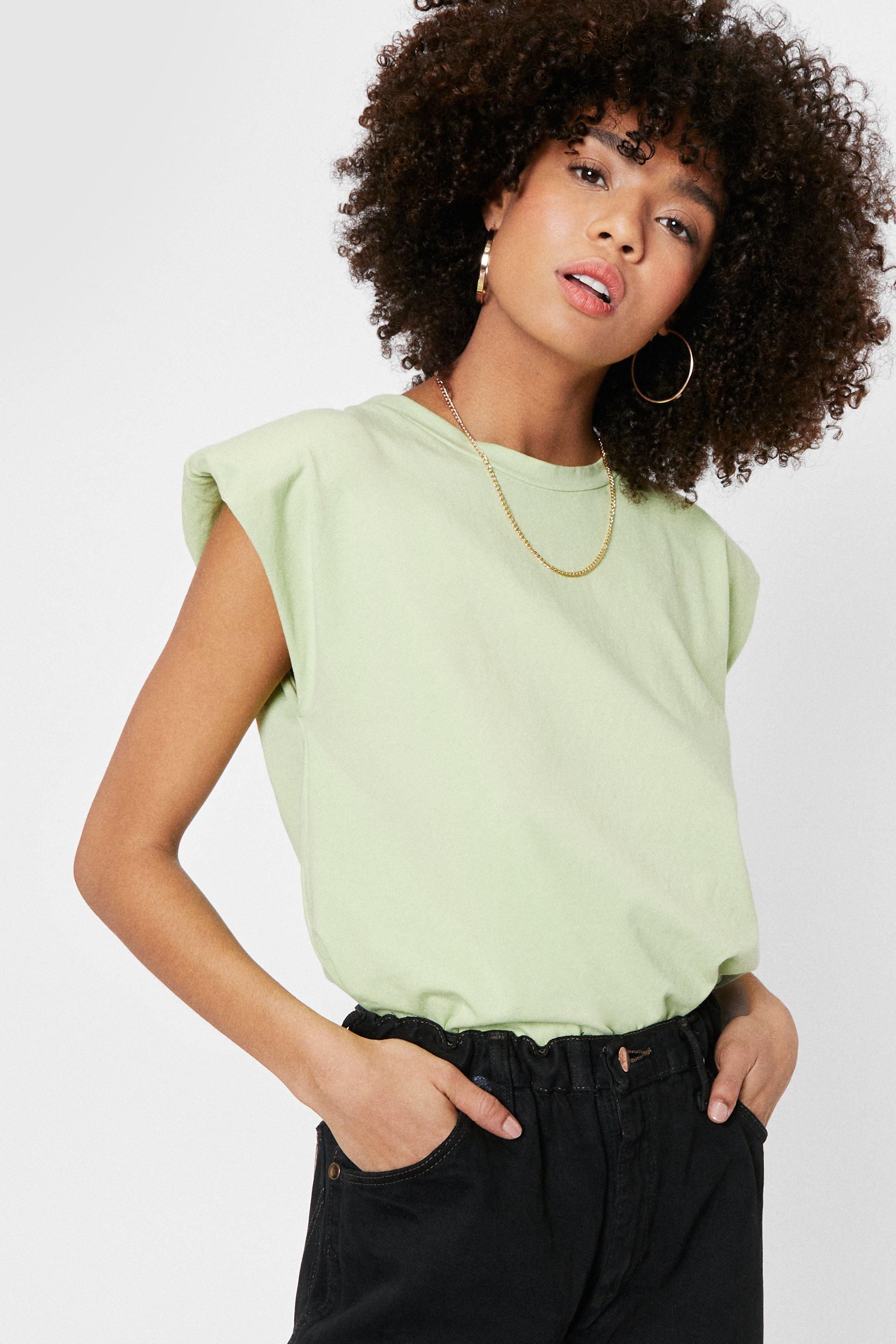 Shoulder Pad to Cry on Jersey Tank Top | NastyGal (US & CA)