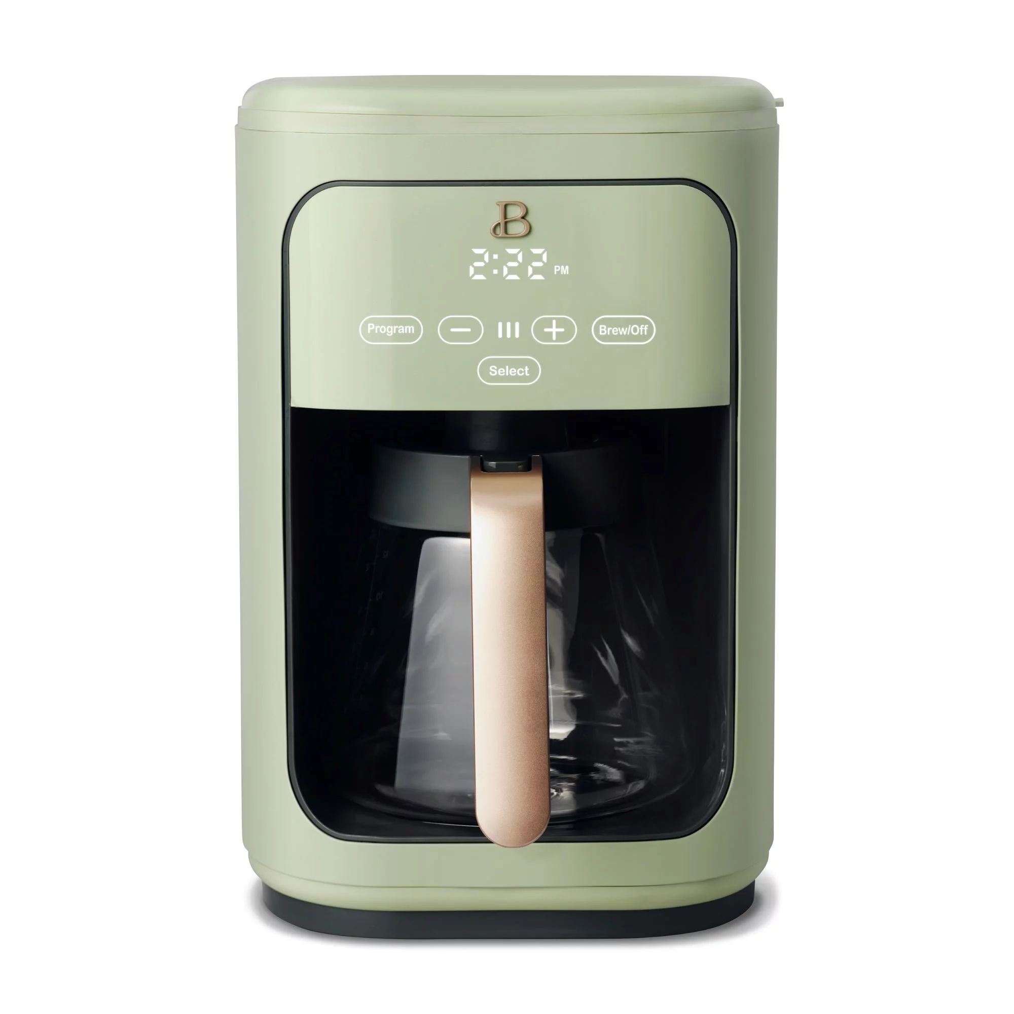 Beautiful 14 Cup Programmable Touchscreen Coffee Maker, Sage Green by Drew Barrymore - Walmart.co... | Walmart (US)