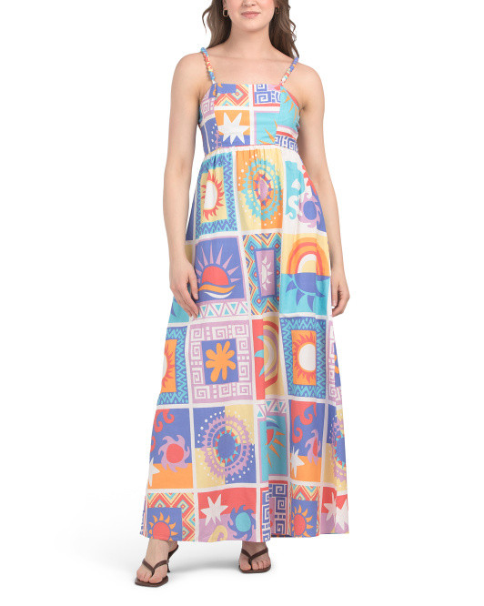 Tile Print Maxi Dress | Casual Dresses  | Marshalls | Marshalls