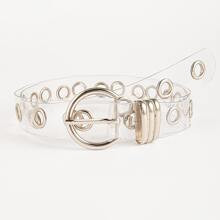 Eyelet Decor Clear Belt | SHEIN