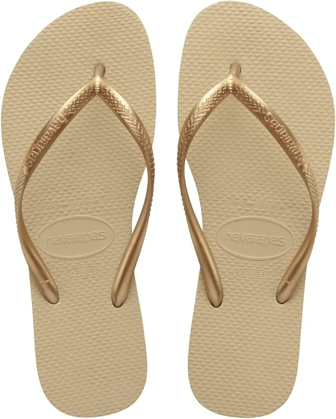 Havaianas Slim Flip Flops Beige | Amazon (US)