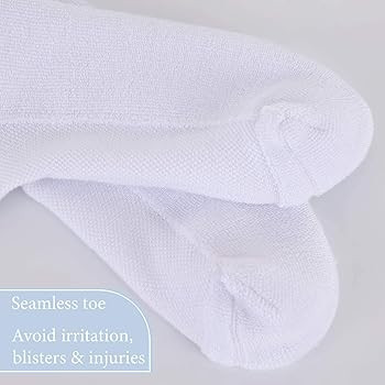 Athlemo 6 Pairs Bamboo Socks for Men&Women Sweaty Feet Crew Seamless & Cushioned Breathable Anti-... | Amazon (US)