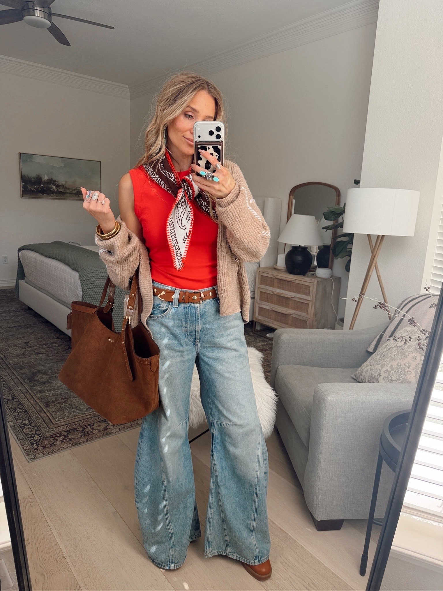 I had to share this outfit again because I just looked and some of the color ways of this cardigan are marked down to only $9.99 🤯

Also, I get so many compliments every time I wear these free people pants and I have to say that they’re actually a really great price for free people 🫶🏼

Wearing size small and 27 (both my tts) ￼

#LTKdayinmylife #LTKgrwm #LTKootd