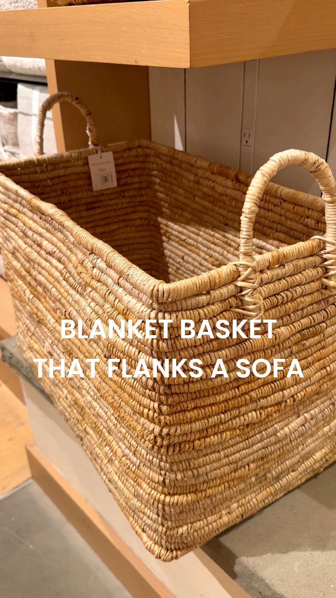 I have the sofa blanket baskets in my family room and note that the Amazon option is a set of 3.