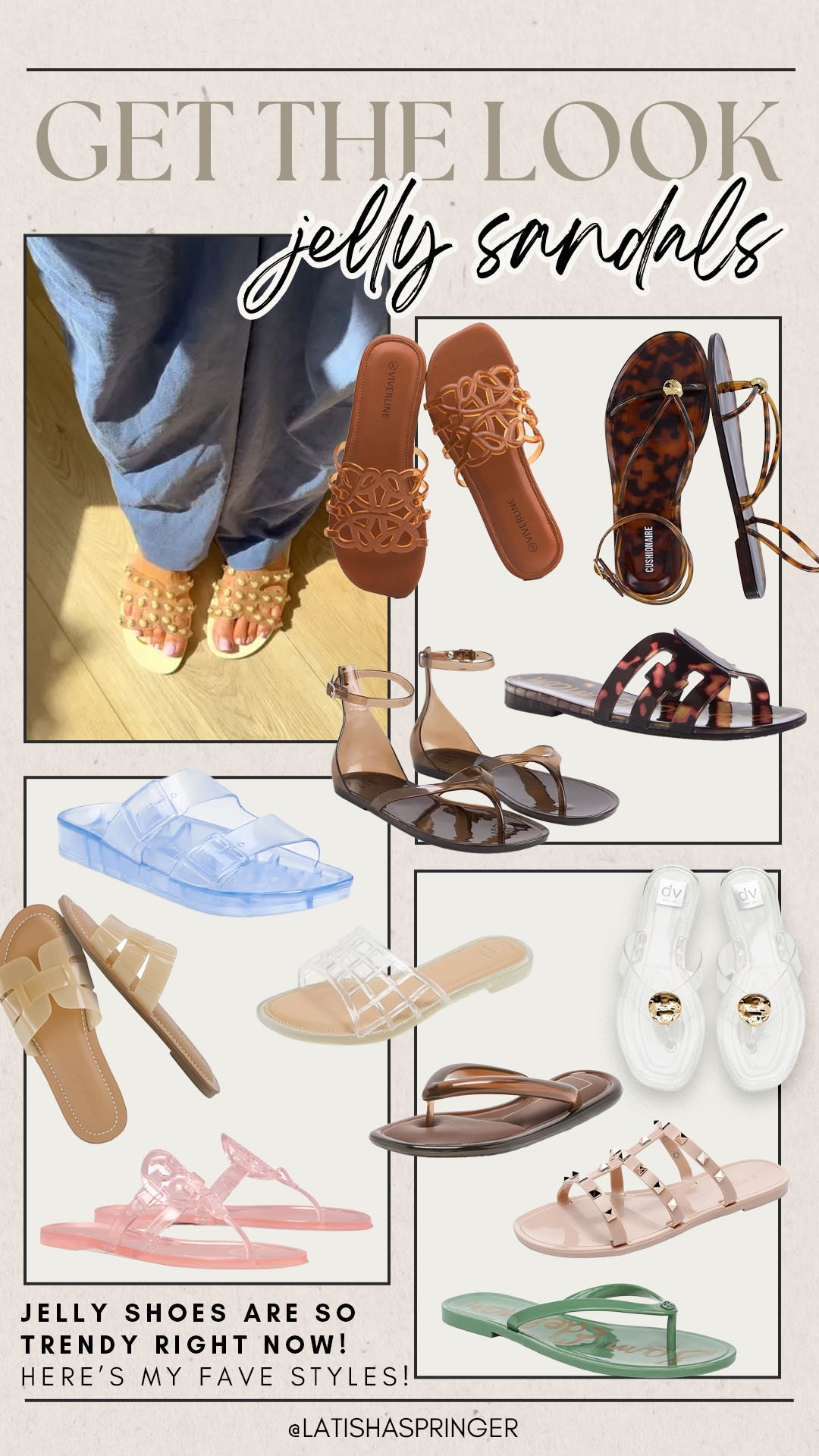 Trendy jelly sandals I’m loving!

#summerstyle

Summer style. Summer trends. Trnedy jelly sandals. Summer sandals.

#LTKootd #LTKSeasonal #LTKdayinmylife