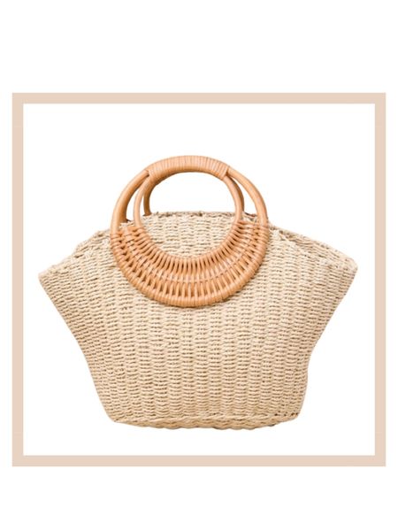 Beige woven straw circle handbag purse

#LTKfindsunder100 #LTKstyletip #LTKitbag