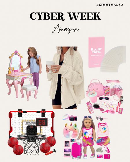 Cyber Week on Amazon! Gifts for toddlers, boys and even mom. The viral FP inspired button down and the must have boobie tape are on sale. 

Gift Guide
FP style
Toddler girls 

#LTKCyberWeek #LTKGiftGuide #LTKsalealert