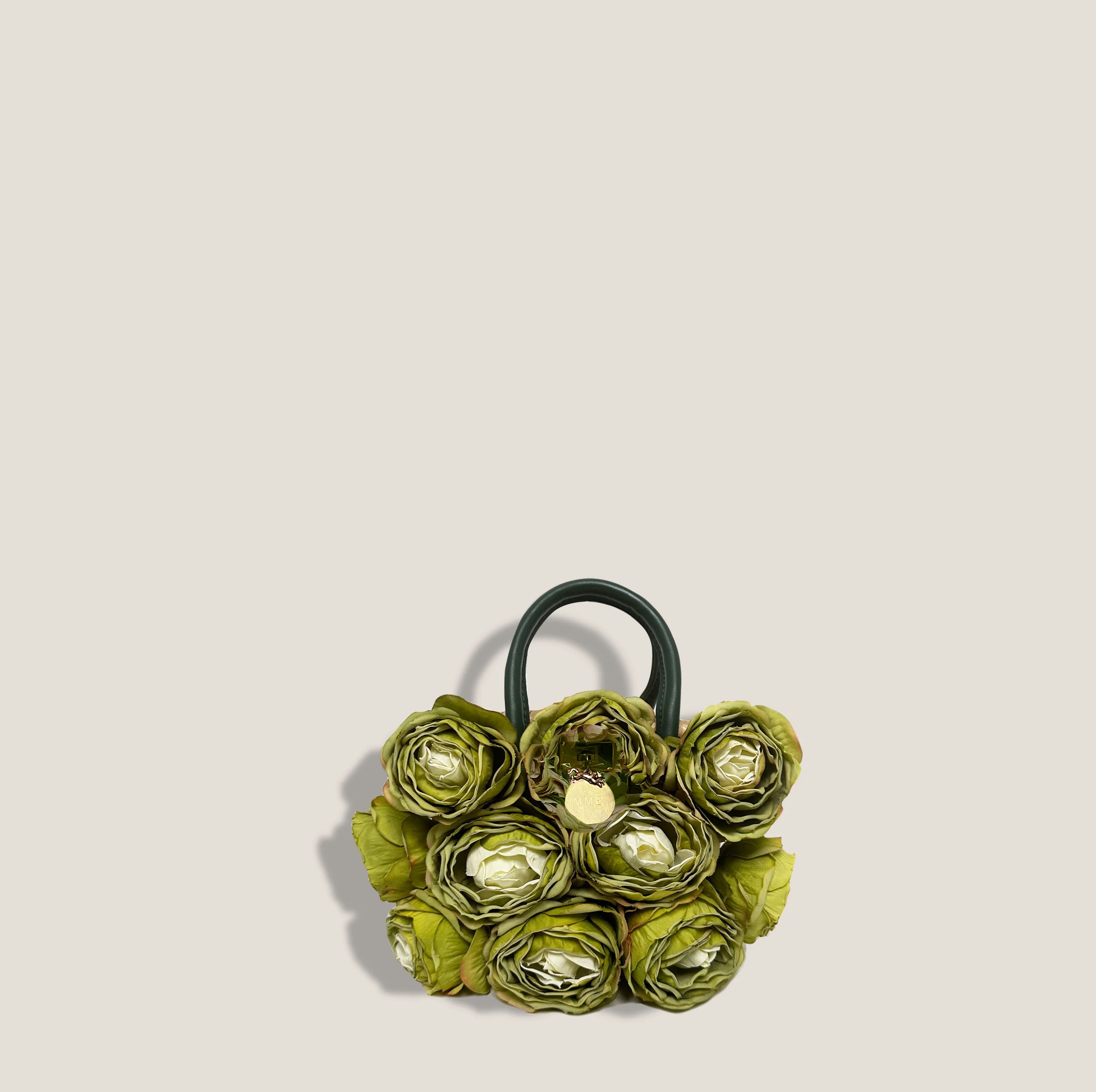 MME. MINI CABBAGE BOUQUET Tote - GREEN | MME.MINK