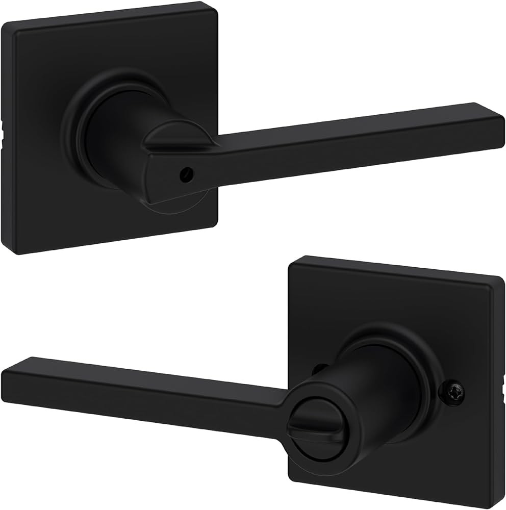 Kwikset Casey Interior Privacy Door Handle with Lock, Door Lever For Bathroom and Bedroom, Matte ... | Amazon (US)