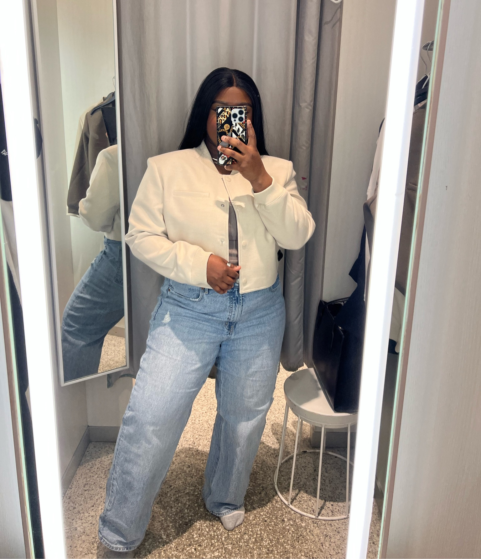 spring jacket 
cropped bomber jacket 

#LTKstyletip #LTKfindsunder100 #LTKSeasonal