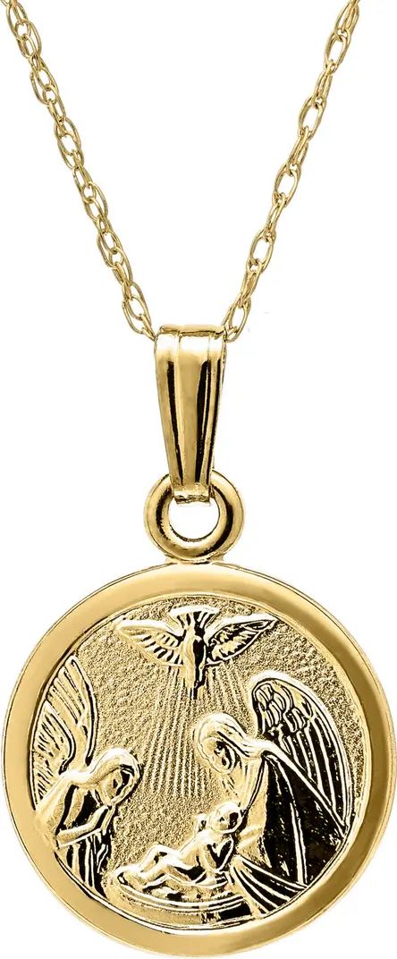 Rating 3.3out of5stars(7)714k Gold Guardian Angel Pendant NecklaceMIGNONETTE | Nordstrom