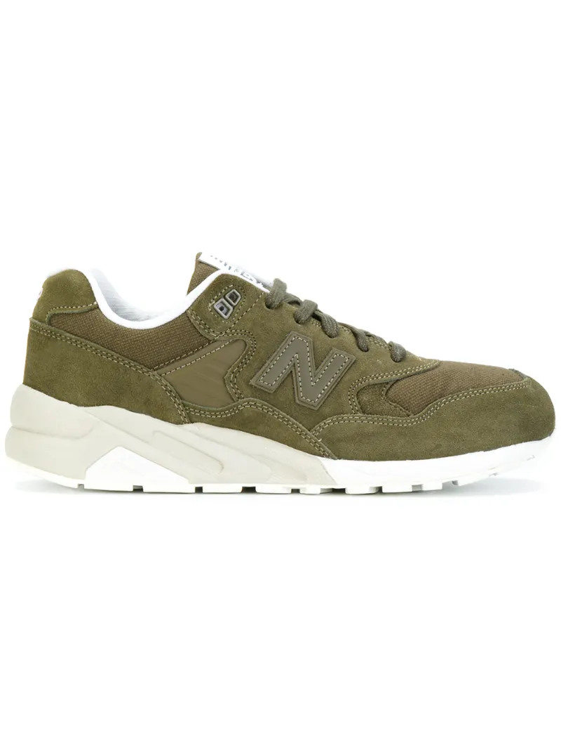 New Balance - lace-up sneakers - men - Chamois Leather/Polyester/rubber - 8, Green, Chamois Leather/Polyester/rubber | FarFetch US