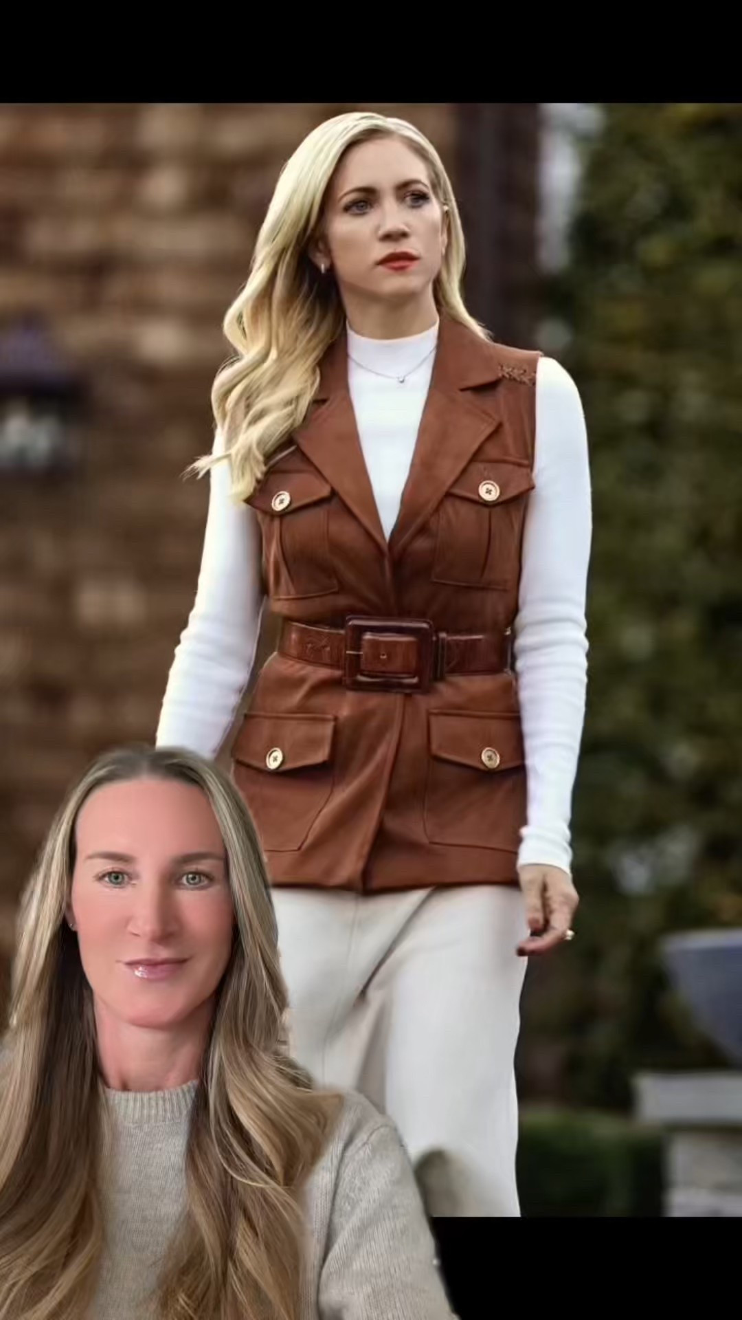 Netflix ‘The Beast in Me’: Where to Get Brittany Snow as Nina Jarvis Outfits!

The fashion in The Beast in Me caught me completely off guard… in the best way. Britney Snow as Nina Jarvis might quietly be serving some of the best minimalist style on Netflix right now. It’s polished, muted, timeless, and every outfit feels like something you’d see on a chic New York editor or a The Row campaign.

That creamy ivory knit she wears? It’s the kind of elevated basic you can build an entire winter wardrobe around. The soft-taupe blazer is so clean and structured it could honestly pass for designer. And then there’s the standout moment, that painterly, twisted-front midi dress. Bold but still refined. It gives “I don’t try… I just dress well.”

Even her casual looks hit. The suede utility vest layered over neutrals, the soft lilac zip-up hoodie she throws on off-duty, everything stays in that quiet-luxury palette the show does so well.

If you’re watching the show thinking “okay… I need her closet,” I’m right there with you. I tracked down every look so you can shop it instantly.

Every outfit hits that perfect blend of clean lines, muted color palettes, and subtle luxury, the aesthetic that defines the whole show.