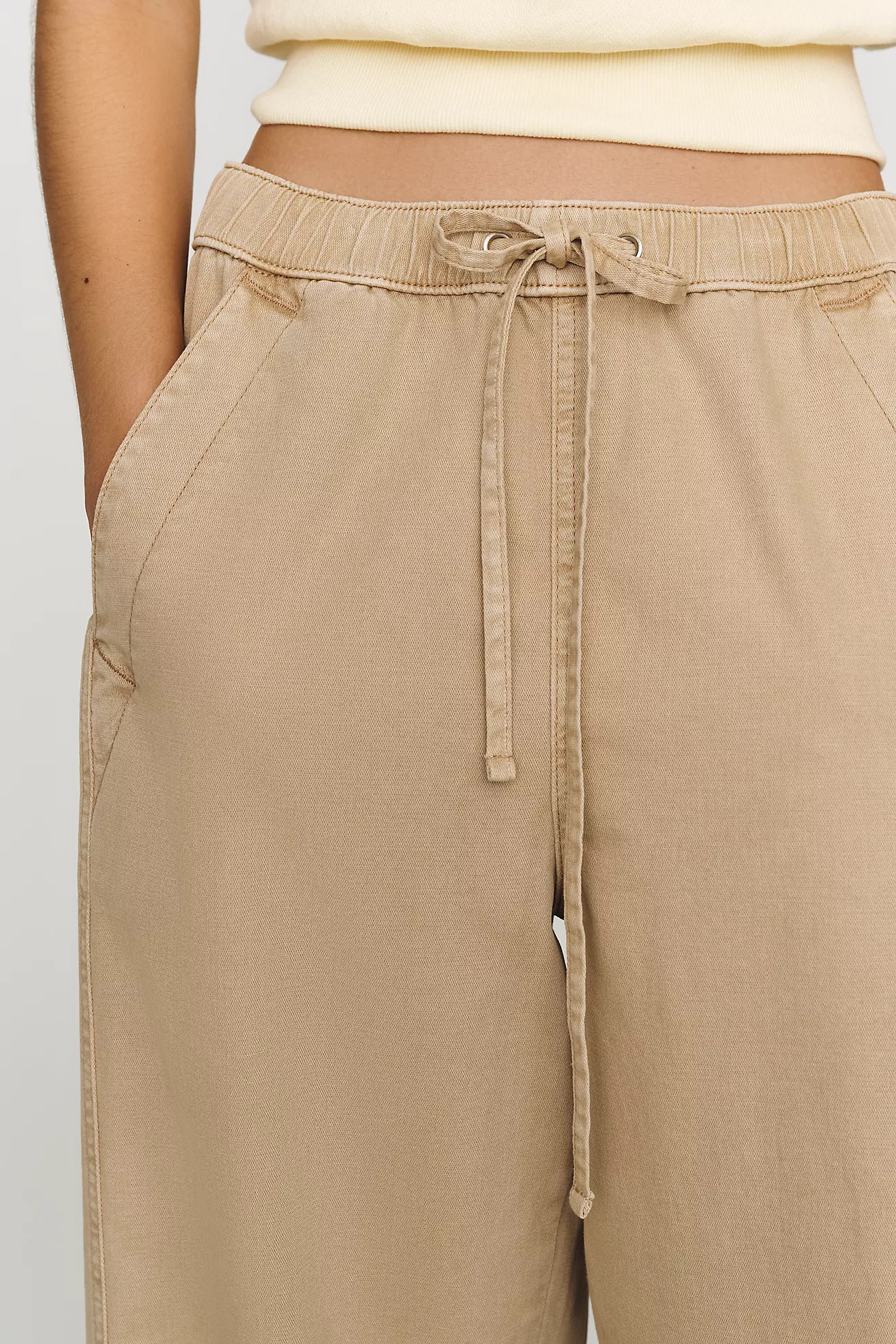 Pilcro Izzie Relaxed Pull-On Barrel Pants | Anthropologie (US)